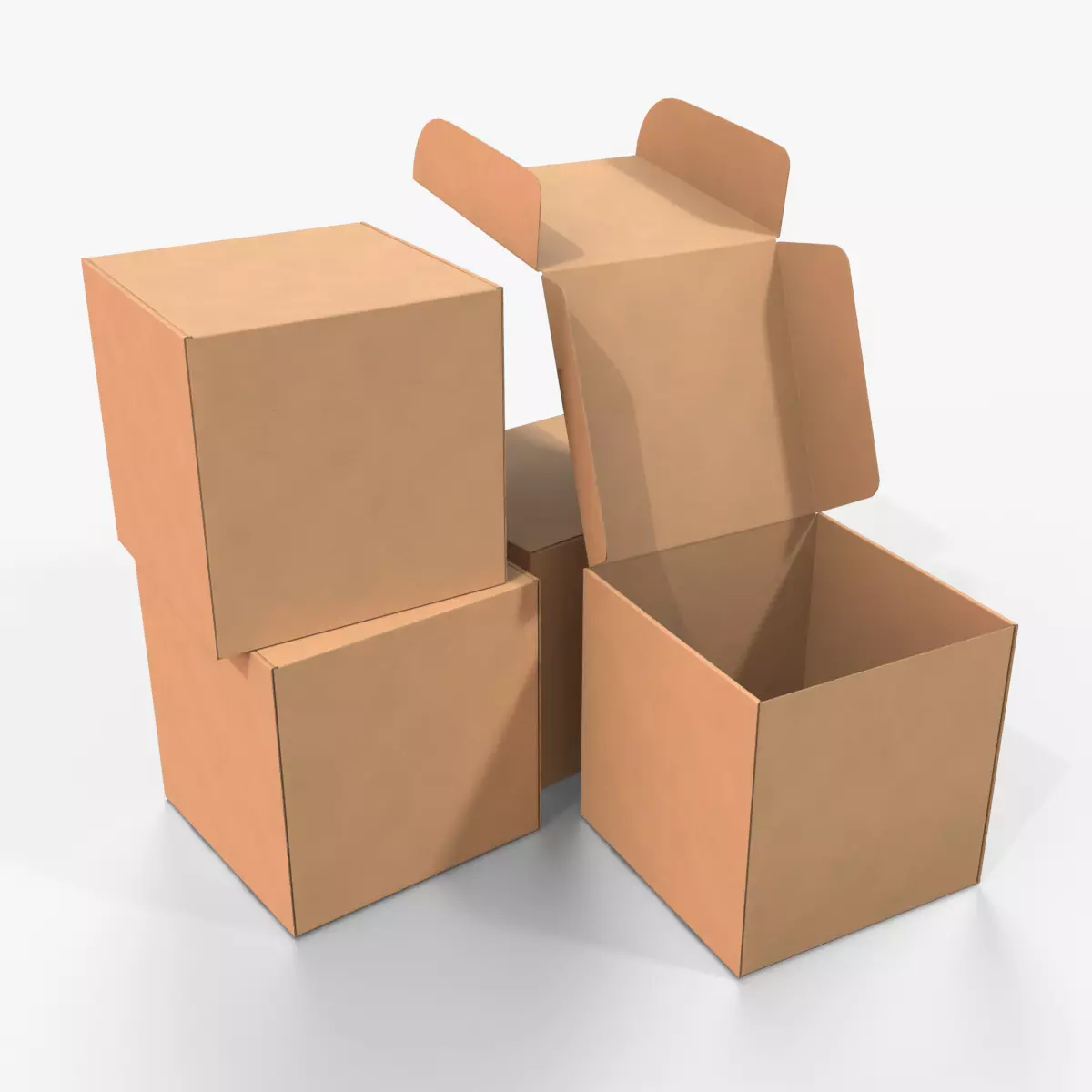 Mailer Box - Cube Low-poly 3D model