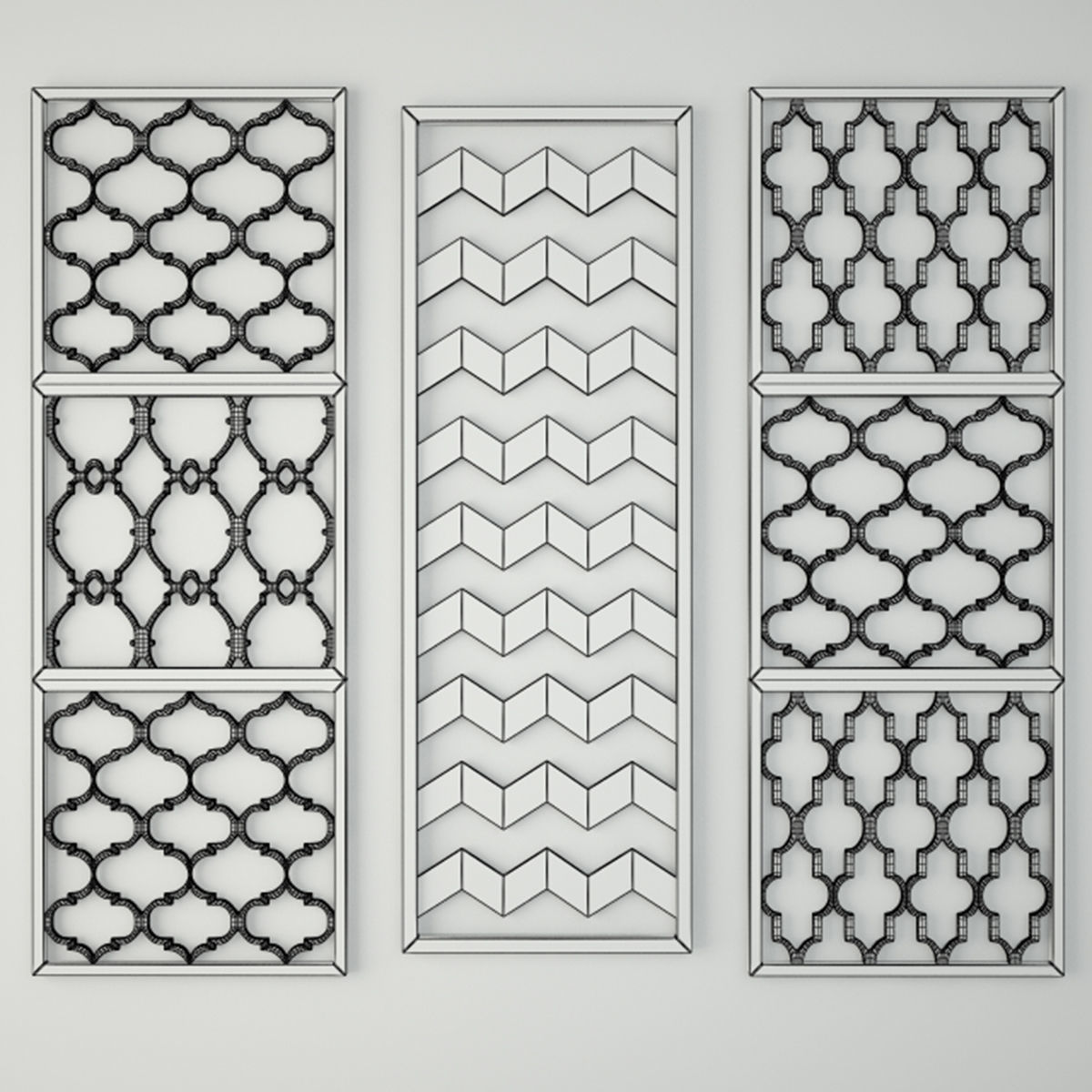 Wall Decor Set 3D model_2