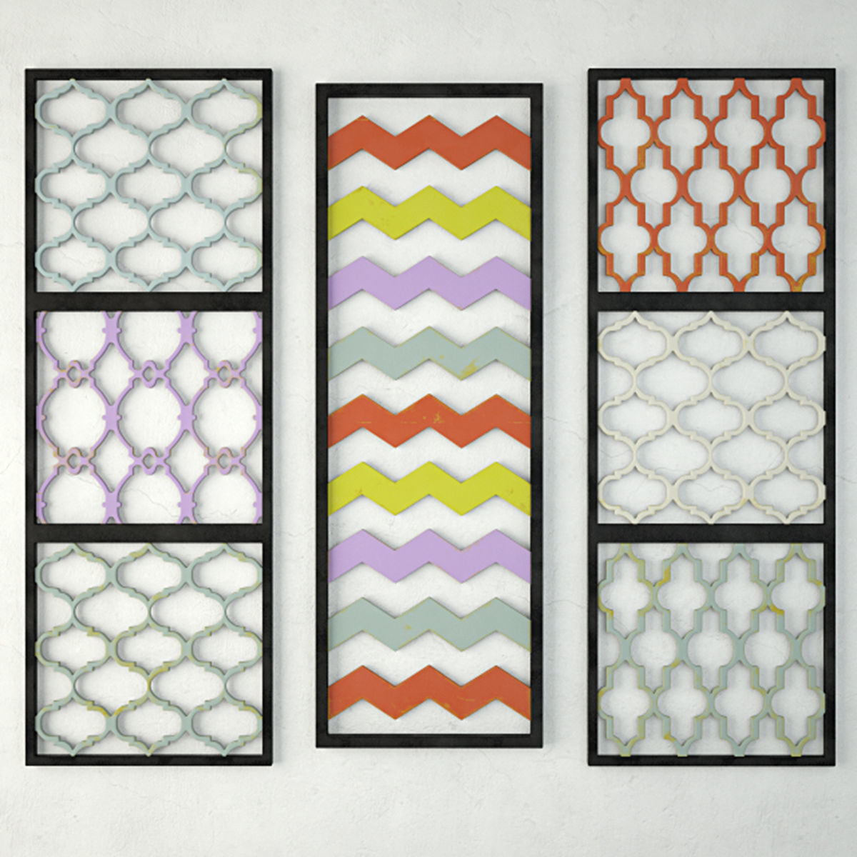 Wall Decor Set 3D model_1
