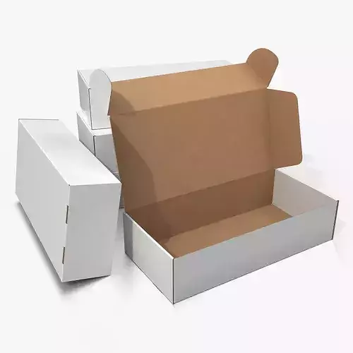 Mailer Box - Long Rectangular White
