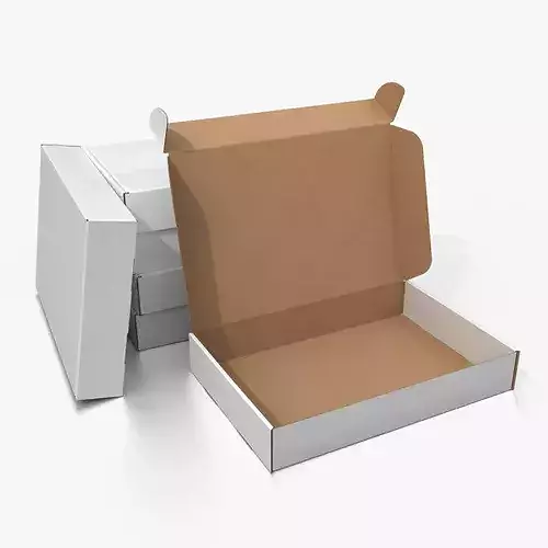 Mailer Box - Flat Rectangular White