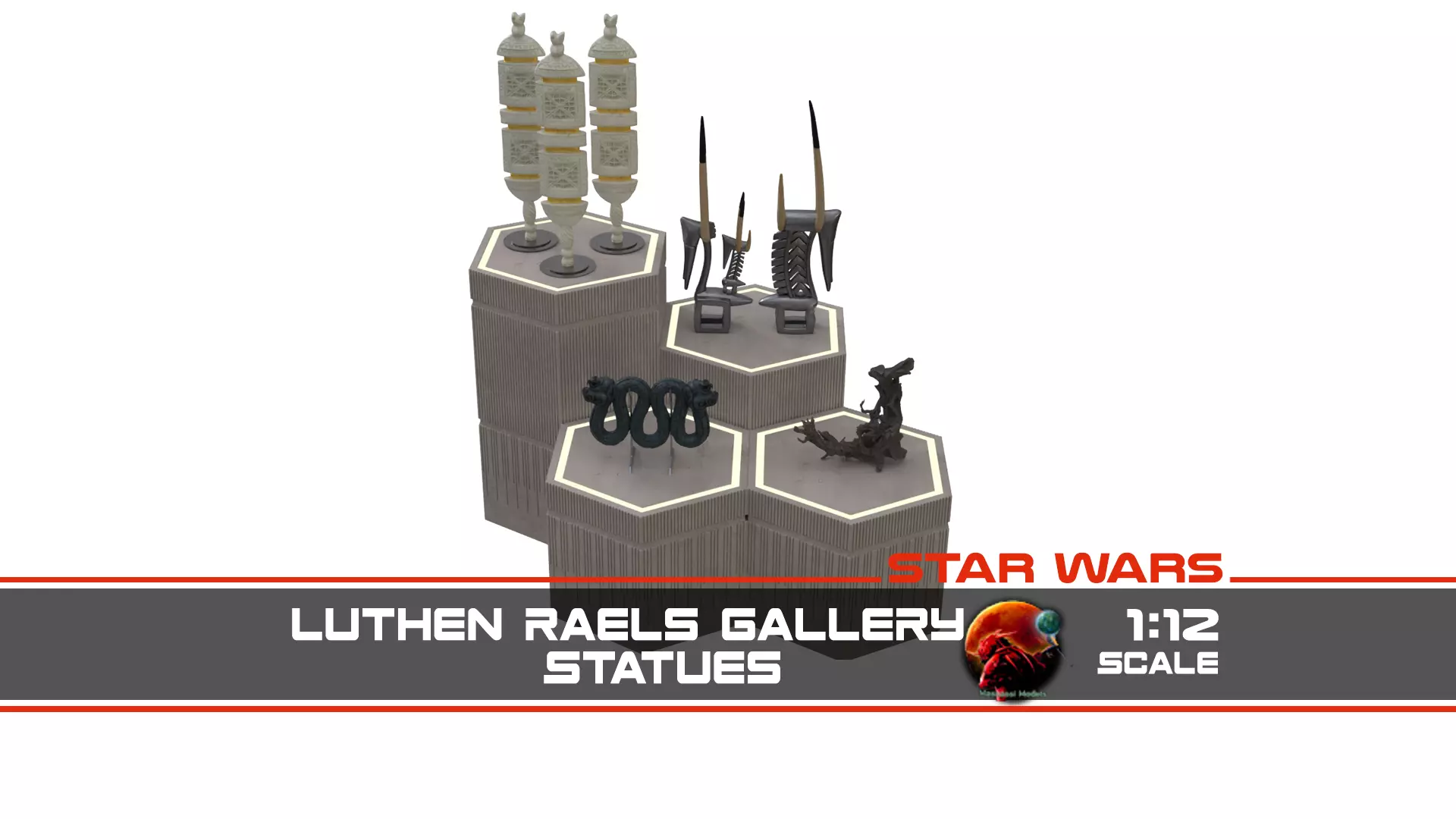 Luthen Raels gallery - Statues 1-12 scale Blackseries 3D print model