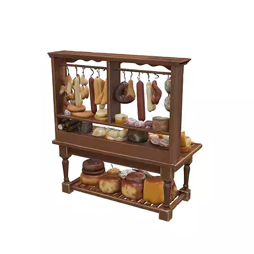 Charcuterie Display Model food 3D model 4