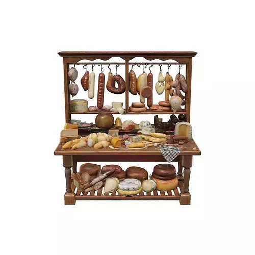 Charcuterie Display Model food 3D model 5