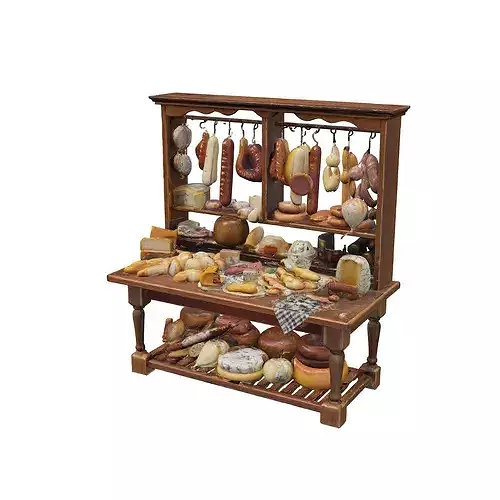 Charcuterie Display Model food 3D model 7