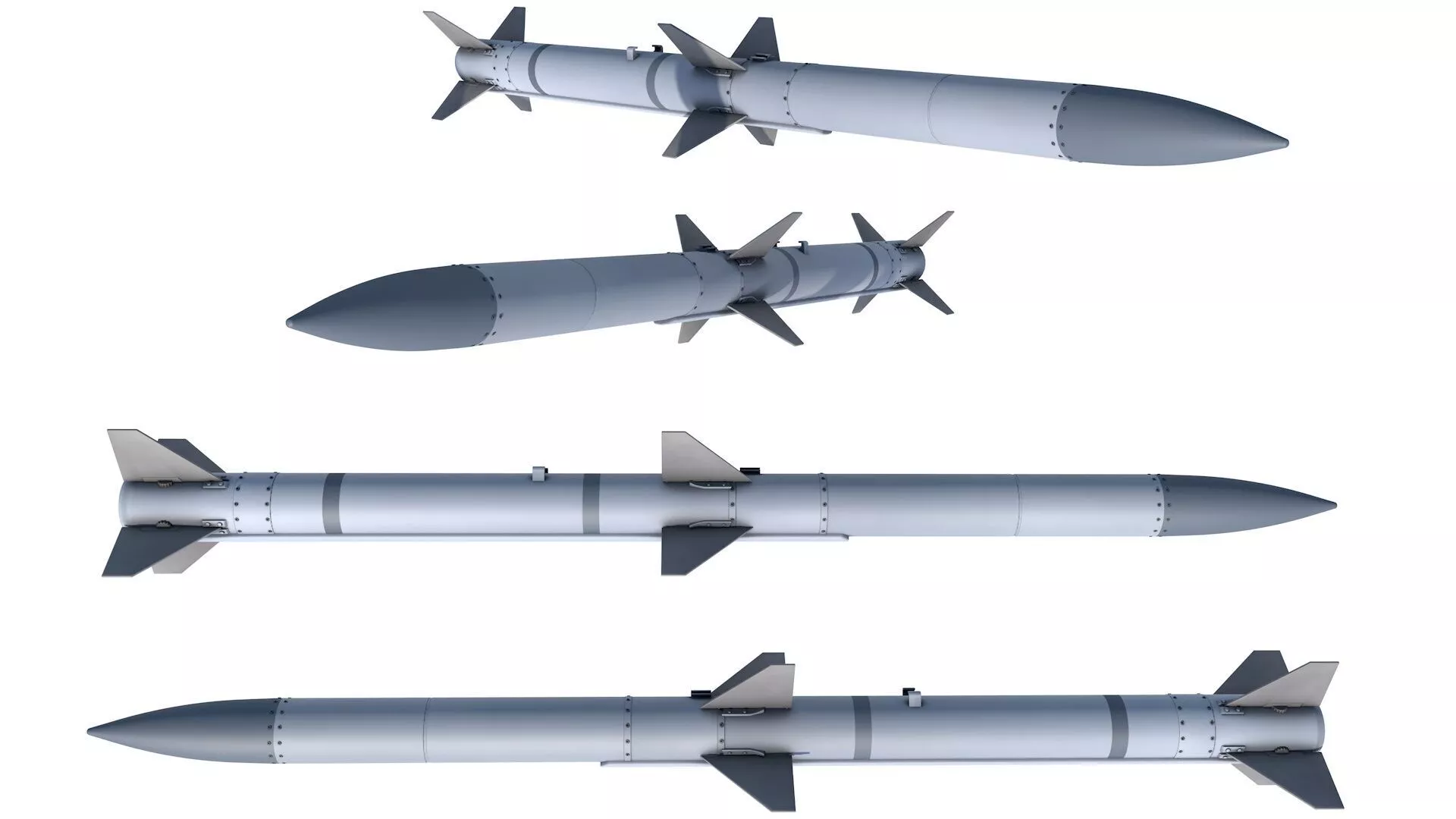 AIM 120 AMRAAM 3D model