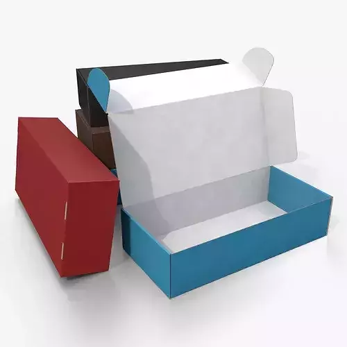 Mailer Box - Long Rectangular Colored