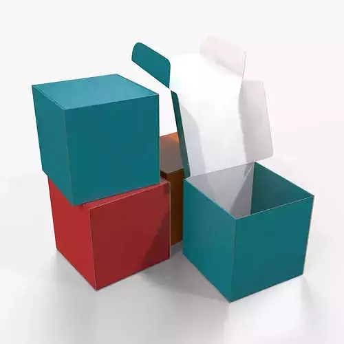 Mailer Box - Cube Colored