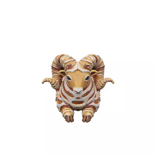 Cinnamon Swirl Ram food 3D model