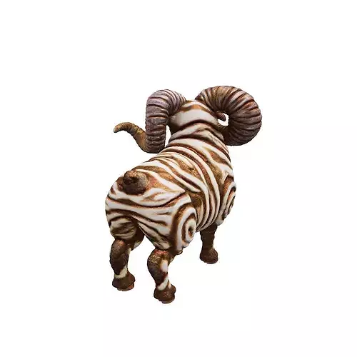 Cinnamon Swirl Sheep food 3D model 4