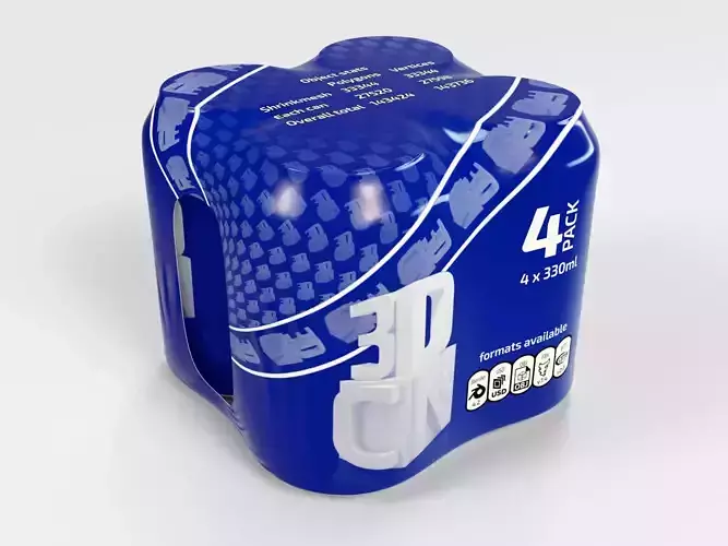 4 pack 330ml Shinkwrapped Beverage Cans