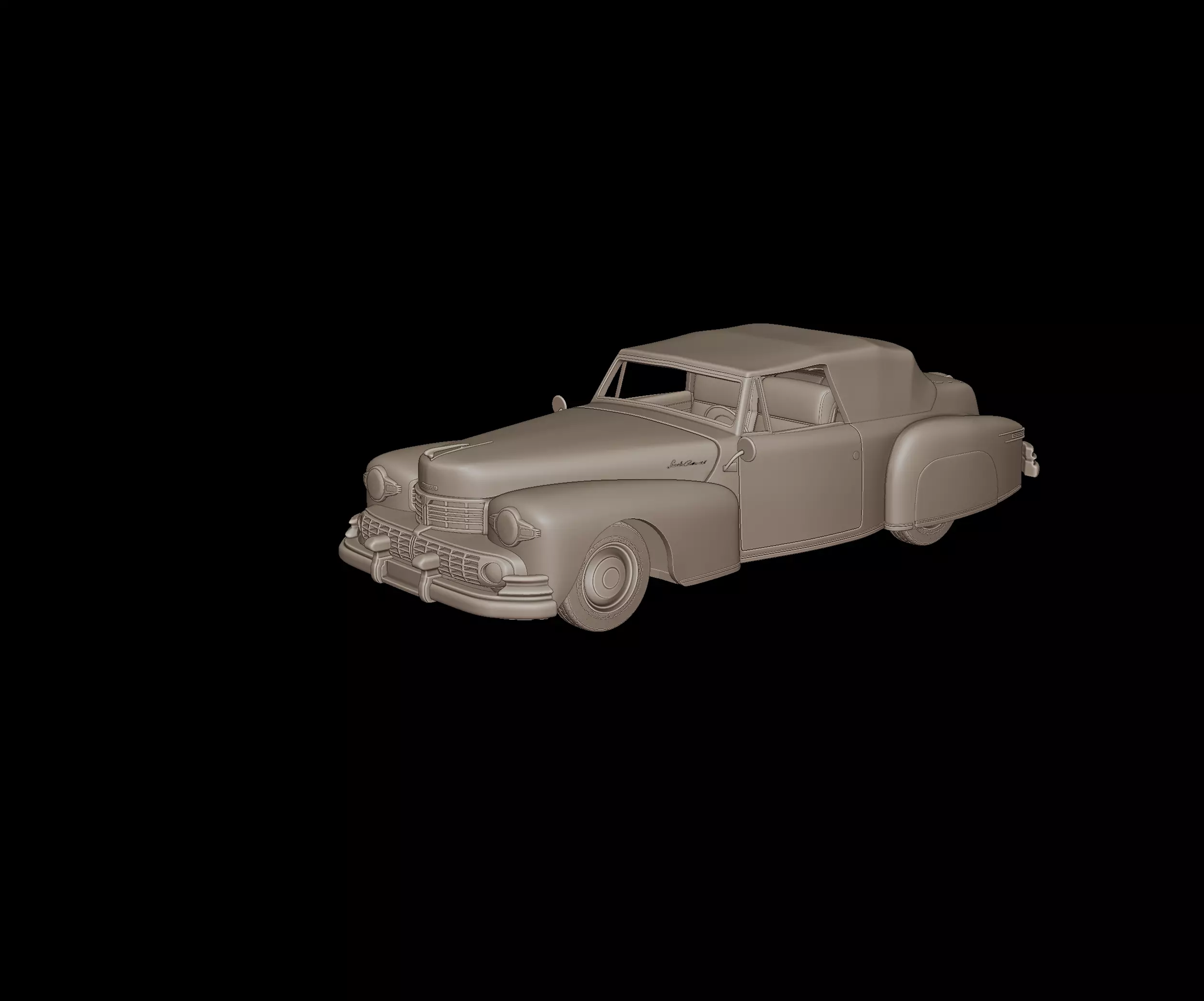 Lincoln Continental Convertible 1947 3D print model