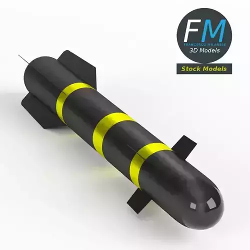 AGM-114 Hellfire missile 3D model