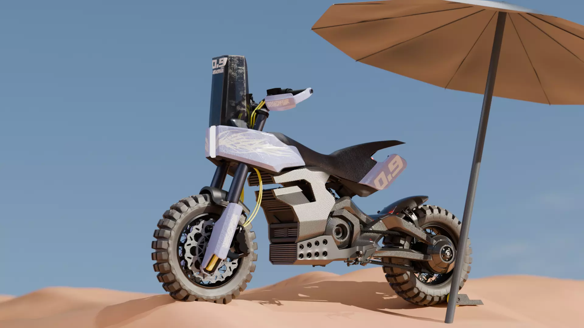 Electric Dirt Bike 3D model