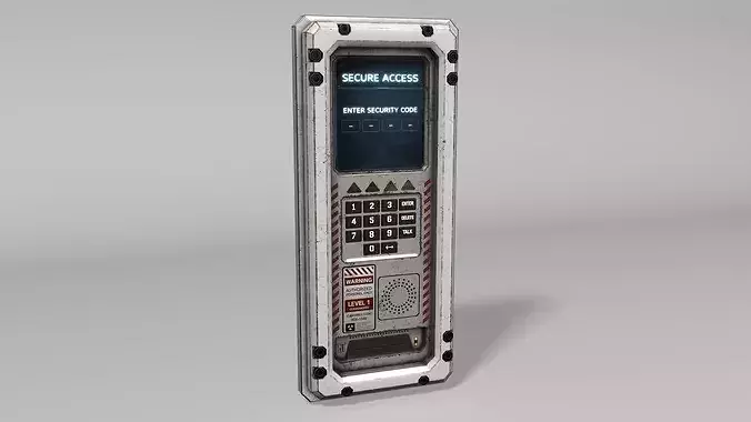 Sci-Fi Security Access Panel