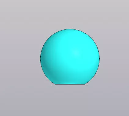 Spherical Handle Knob - Machine Control Part 3D model