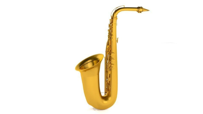 Sexophone golden saxophone 3D model