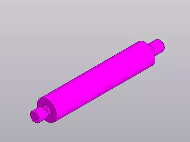 Cylindrical Handle Grip - Machine Control Part 3D model