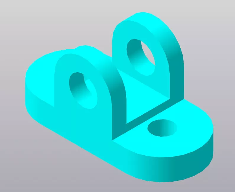 Pipe Cable Clamp Clip - 3D Printable Mounting Part 3D model