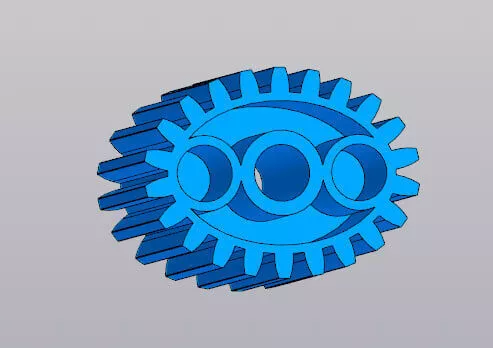 Helical Spur Gear - Precision Transmission Part 3D model