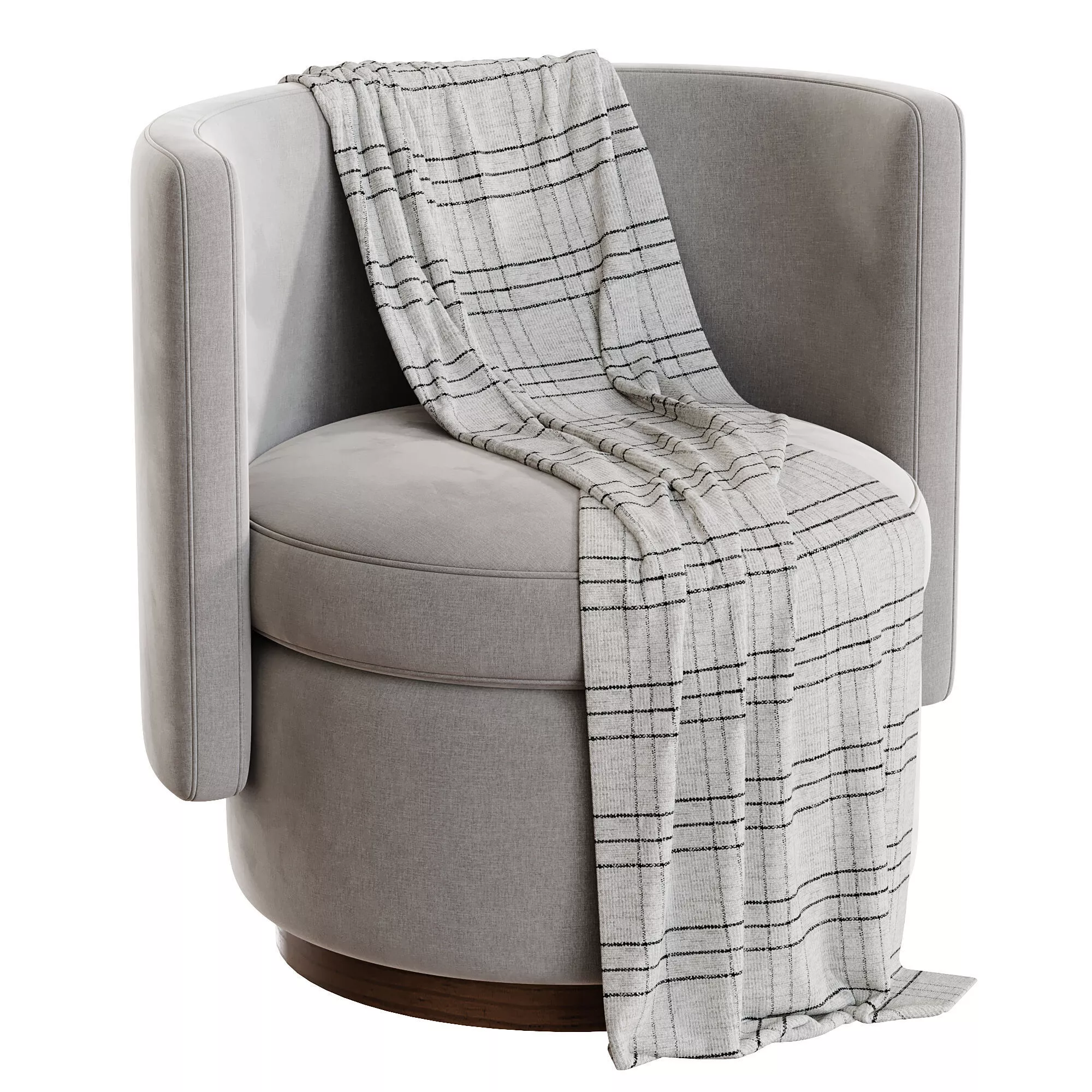 Swivel Chair Amanda Low-poly 3D model