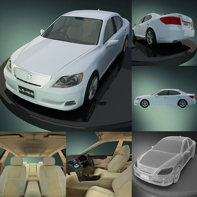 LEXUS460 suzuki sedan 3D model_5