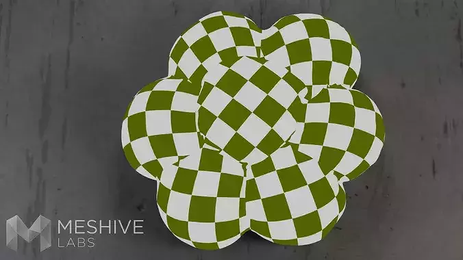 Artisan Daisy Bread - PBR Low-poly 3D model 7
