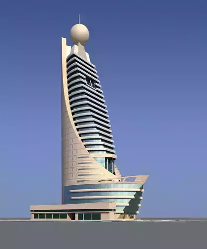 Etisalat telecommunications building 3D model