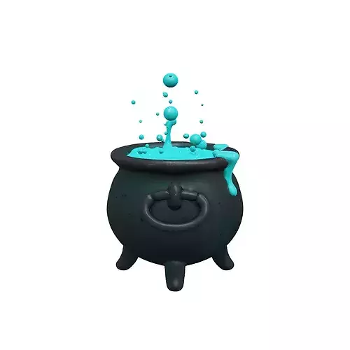 Enchanted Cauldron food 3D model 5