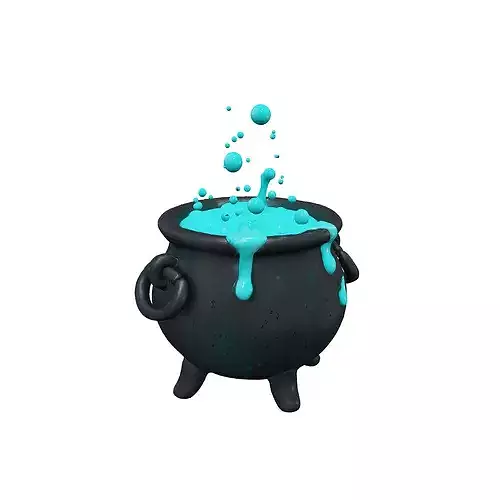 Enchanted Cauldron food 3D model 2