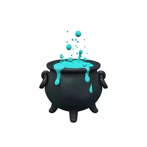 Enchanted Cauldron food 3D model 7