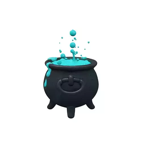 Enchanted Cauldron food 3D model 4