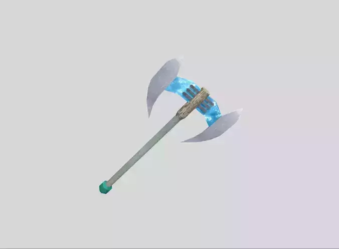 low poly fantasy axe 1