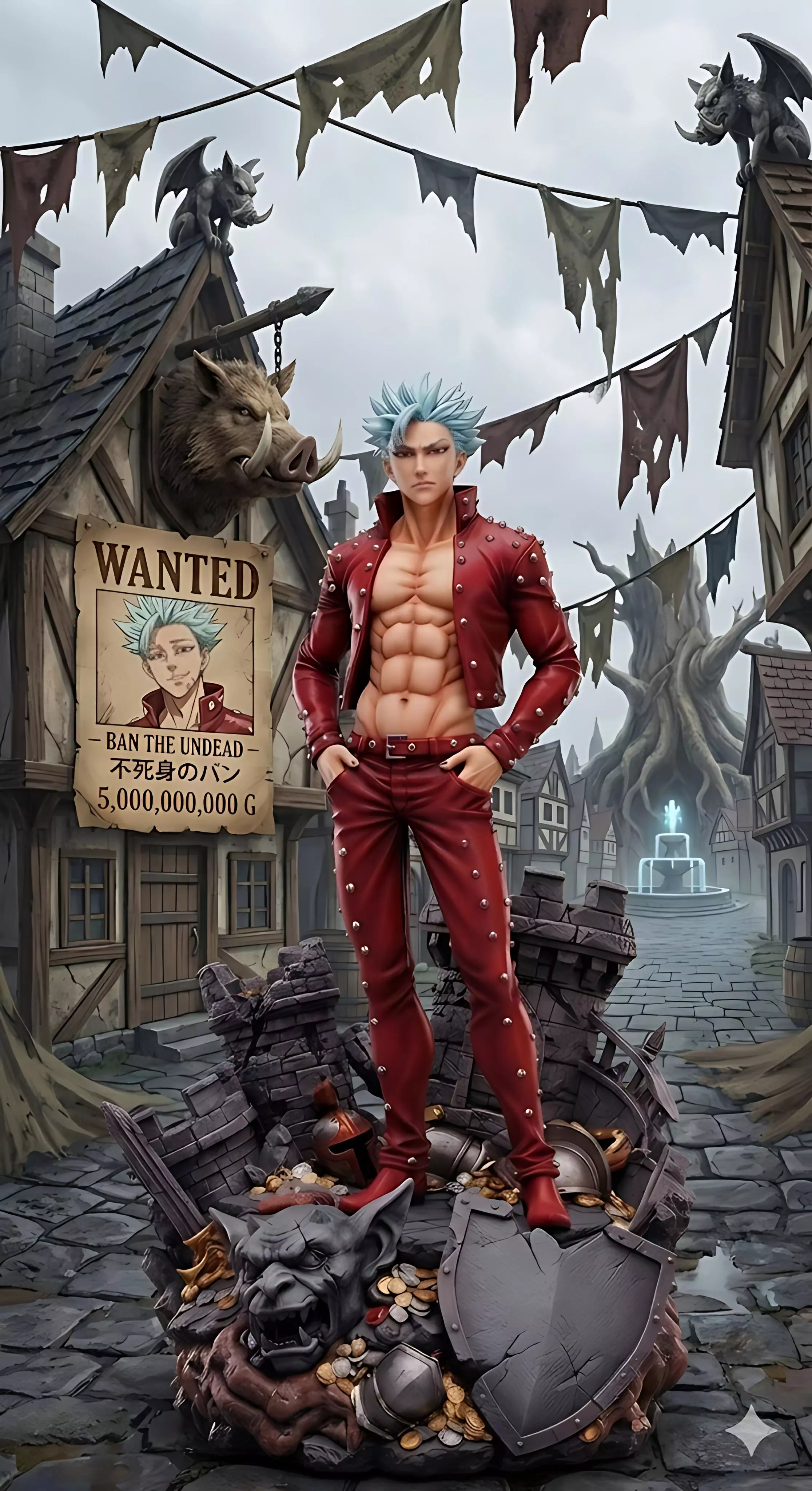 Immortal Fox Sin Warrior High Detail STL Model 3D print model