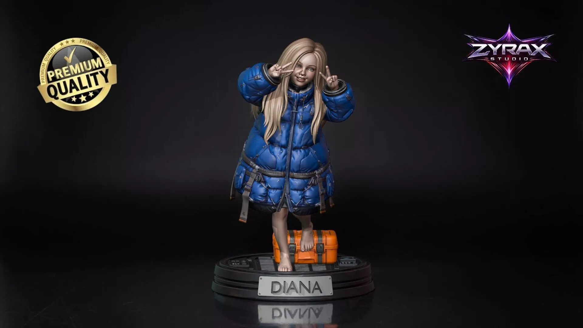 Diana Pragmata STL Sci-Fi Character Figure 3D Print Collector 3D print model