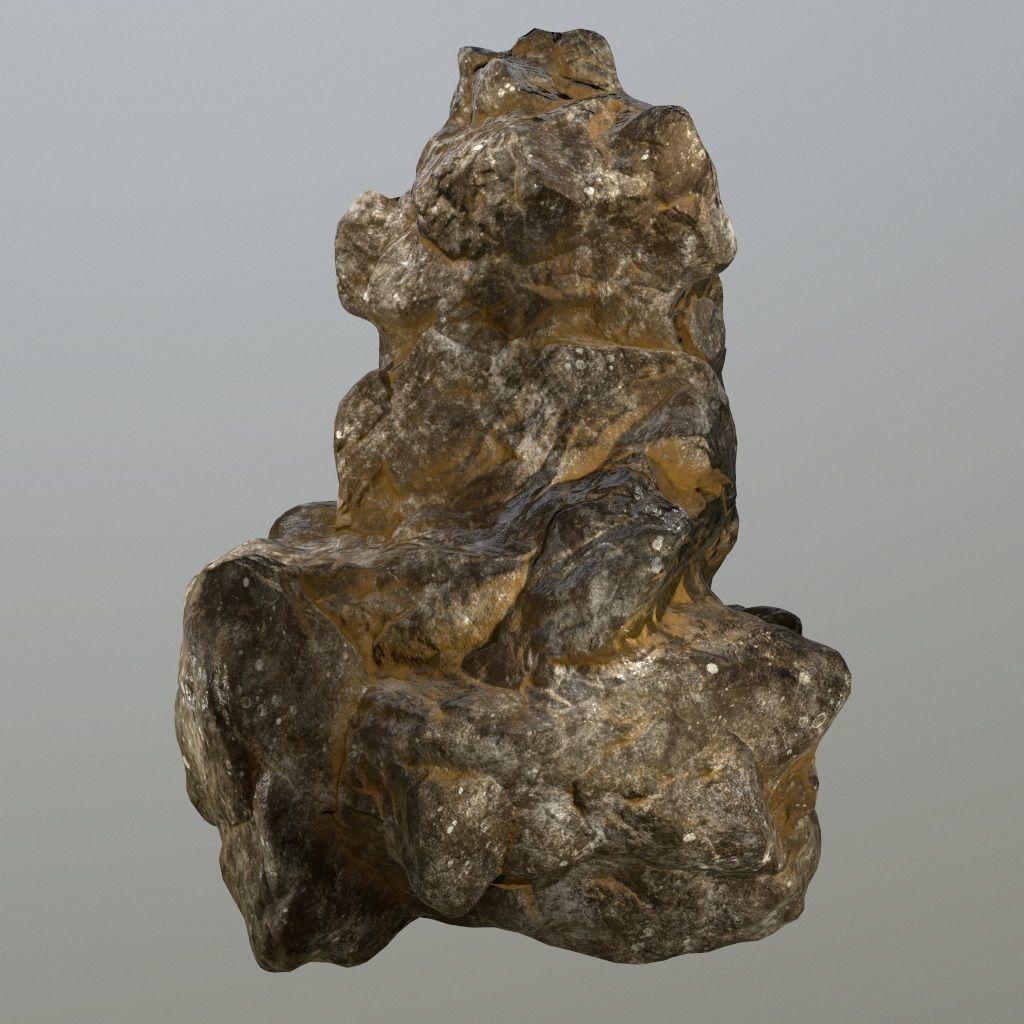 Rock Low-poly 3D model_12