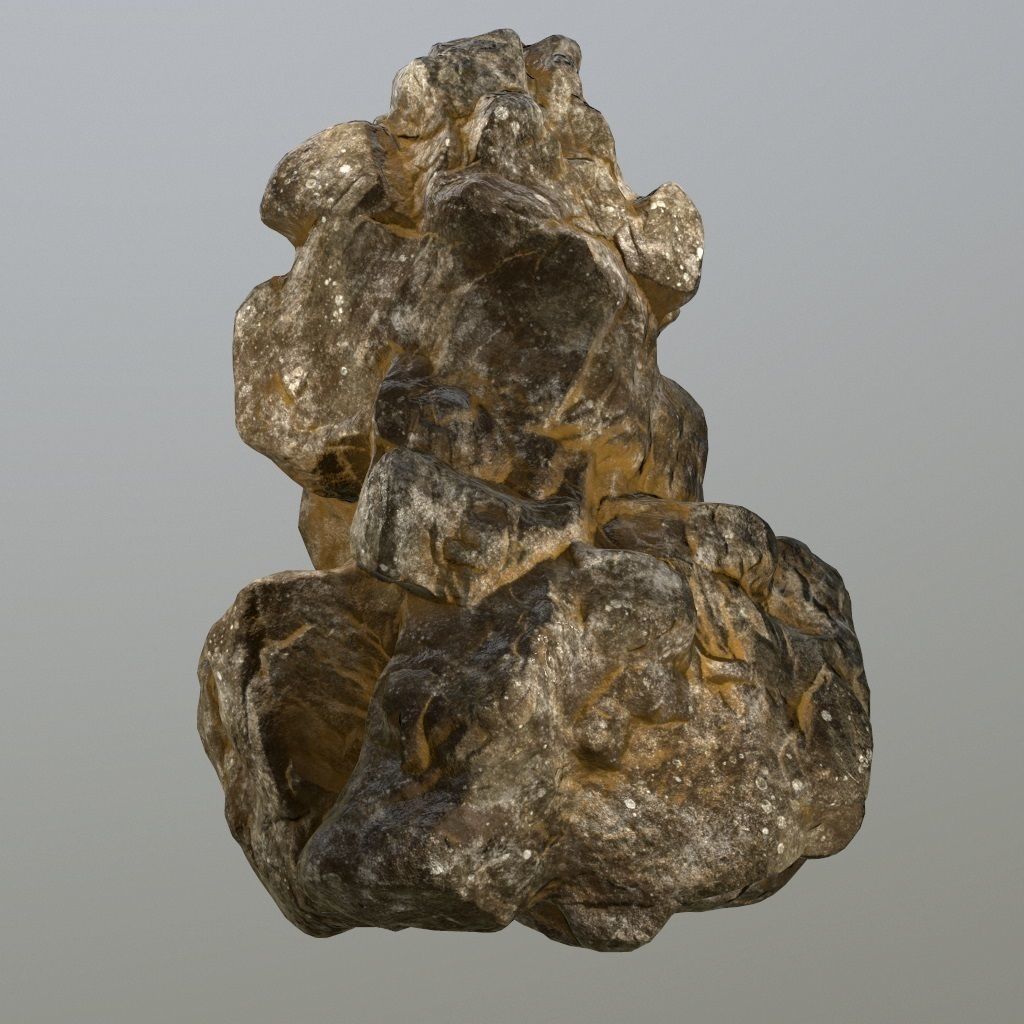 Rock Low-poly 3D model_11