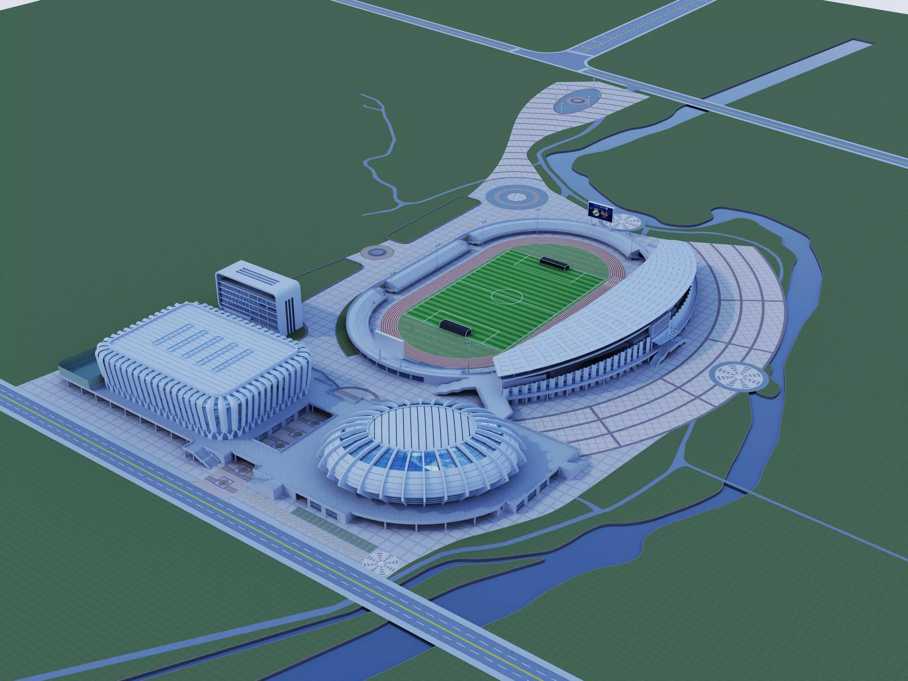 National Stadium appearance 3D model