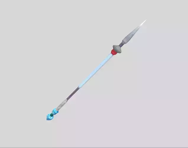 low poly fantasy spear