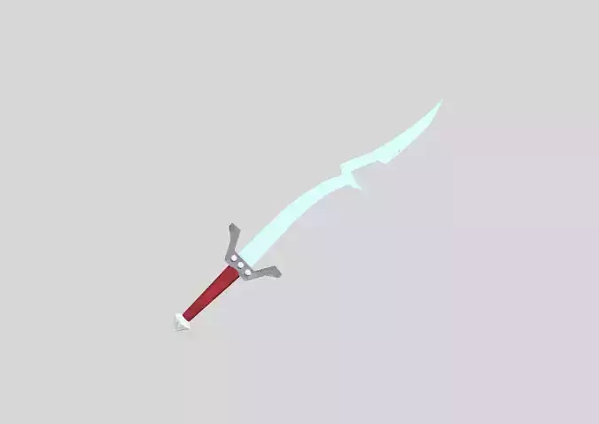 low poly fantasy sword 2