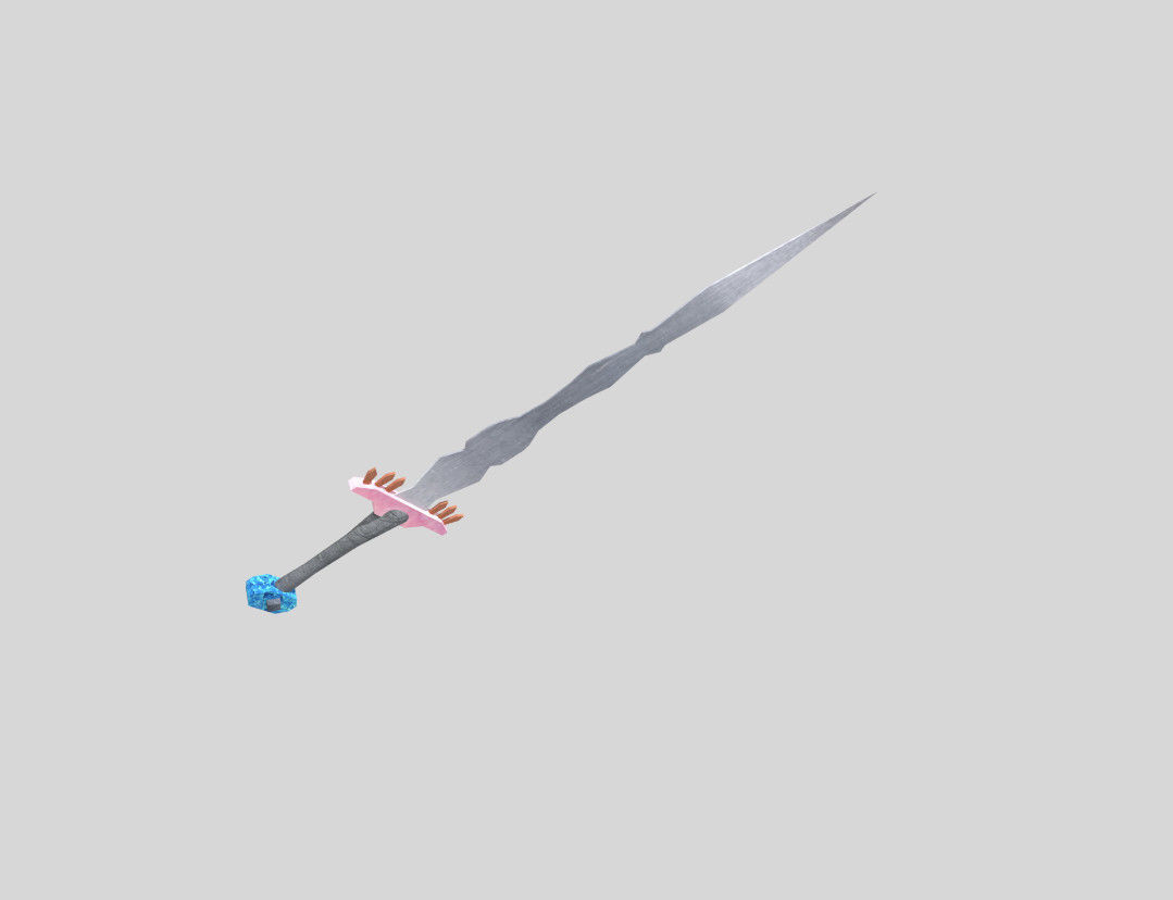 low poly fantasy sword 3 Low-poly 3D model_3
