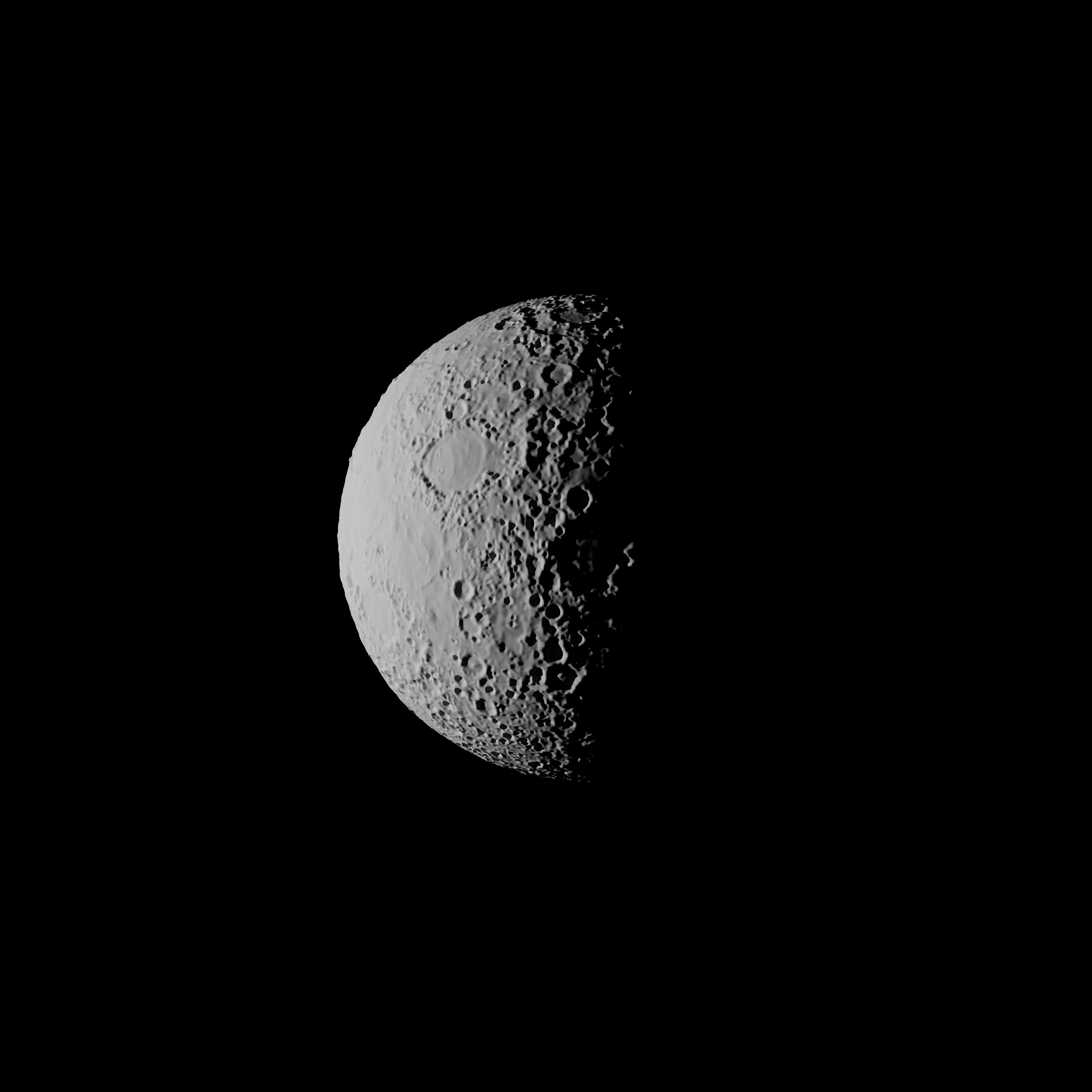 Moon High Detailed Model 3D model