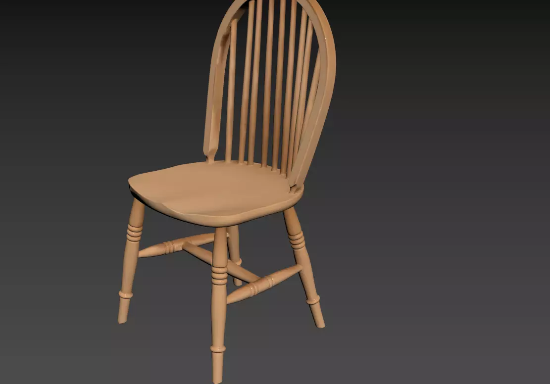 131- Chinese Style Scene - Free 3D Model of Chair 1 Free 3D model