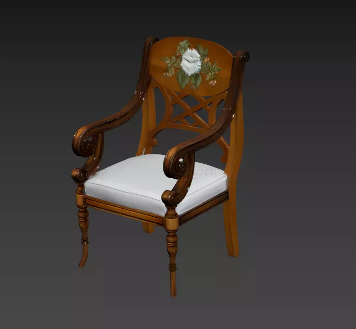 133- Chinese Style Scene - Free 3D Model of Chair 3 Free 3D model