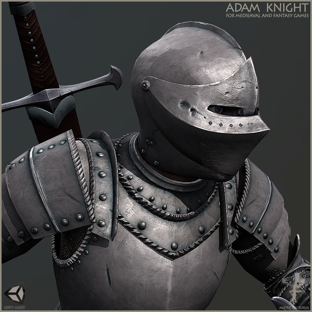 Adam Knight Horseman  Low-poly 3D model_19
