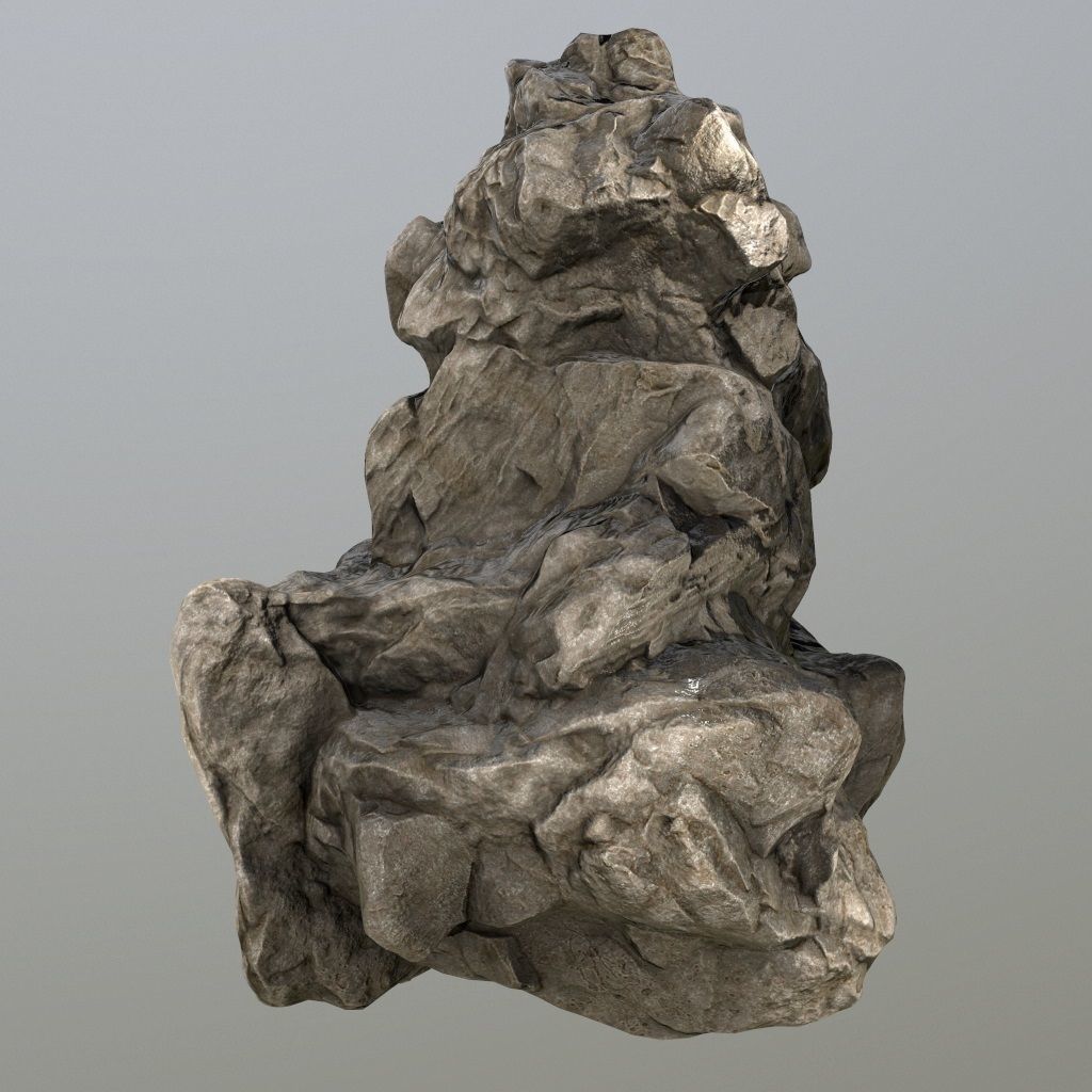 Rocks rock Low-poly 3D model_13