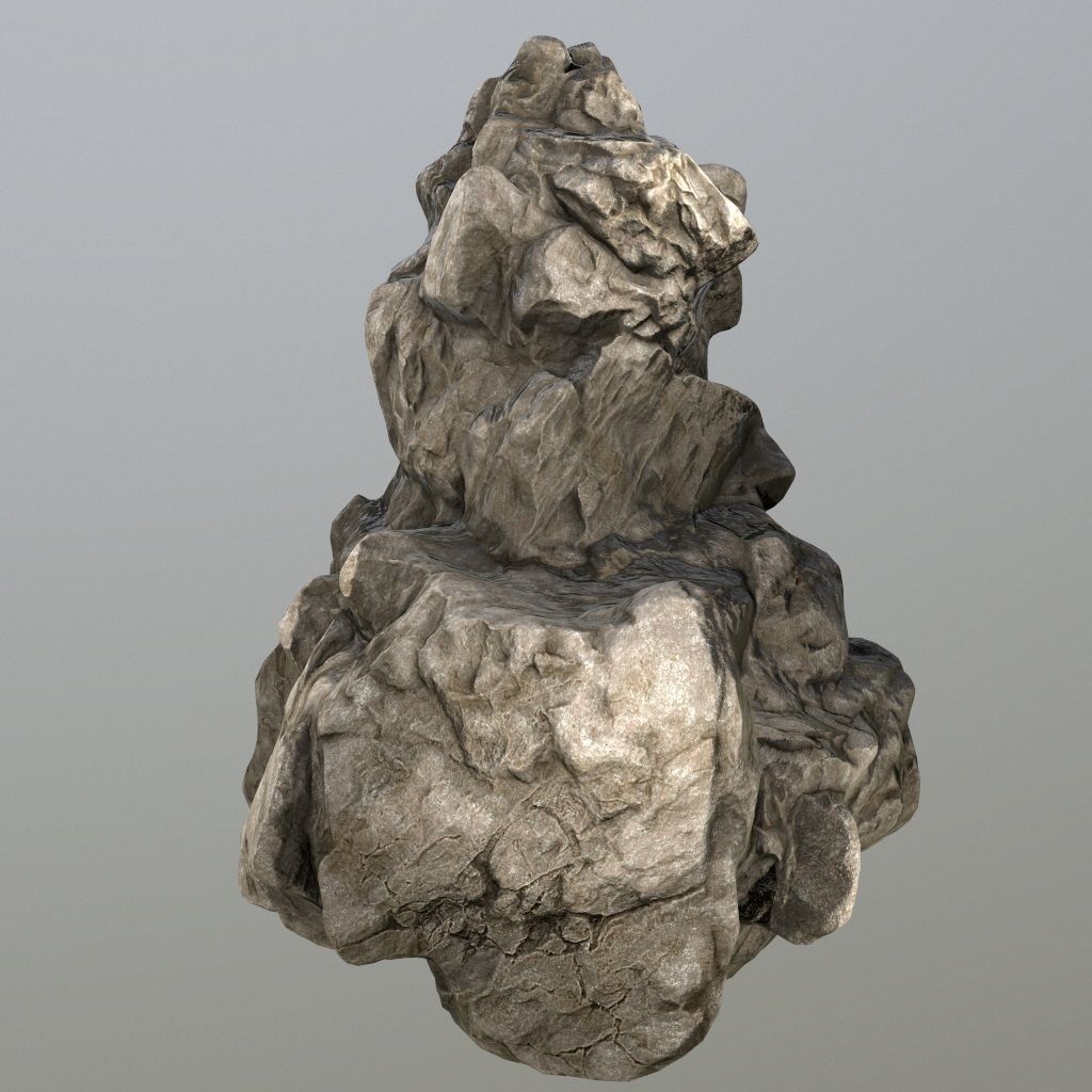 Rocks rock Low-poly 3D model_15