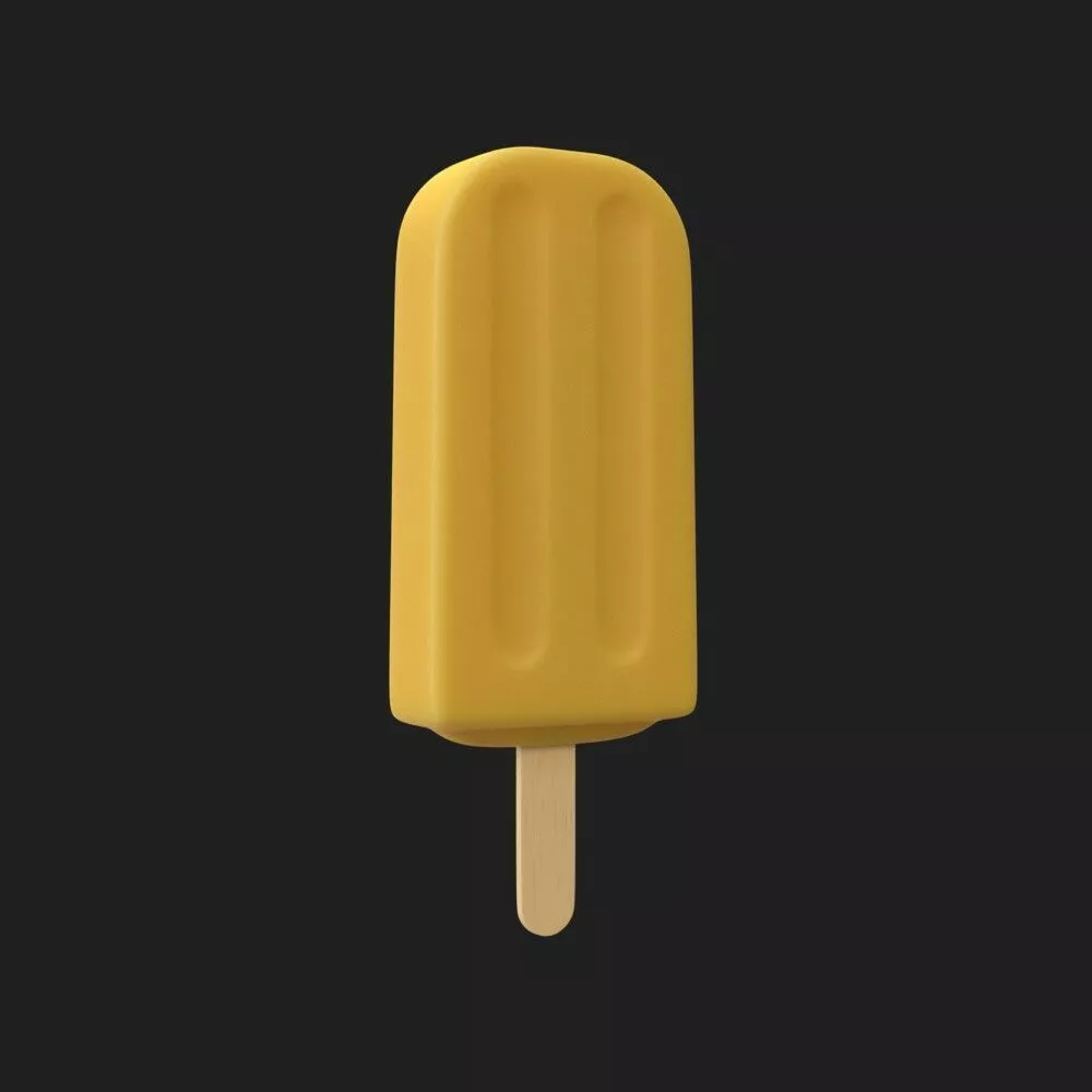 Mango Popsicle 3D model