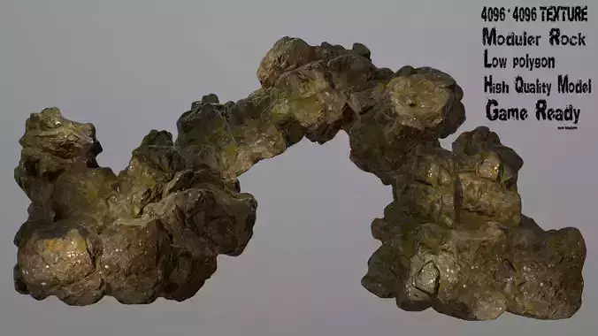 Rocks rock Low-poly 3D model