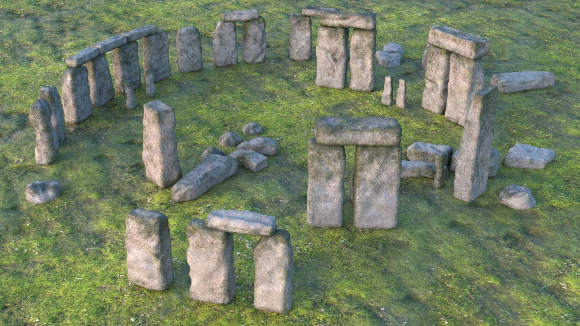 Stonehenge PBR 3D model